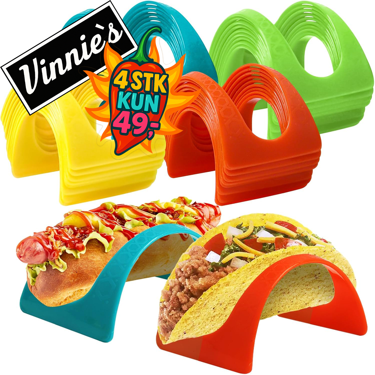 Taco- og Hotdog-holder